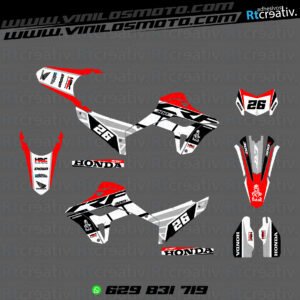 ADHESIVOS Y PEGATINAS DE VINILO HONDA ENDURO Y CROSS Rt009-03