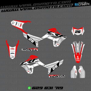 ADHESIVOS Y PEGATINAS DE VINILO HONDA ENDURO Y CROSS Rt009-05