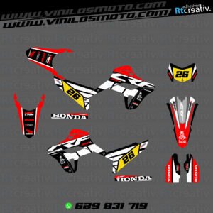 ADHESIVOS Y PEGATINAS DE VINILO HONDA ENDURO Y CROSS Rt009-06