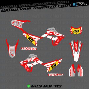 ADHESIVOS Y PEGATINAS DE VINILO HONDA ENDURO Y CROSS Rt009-09
