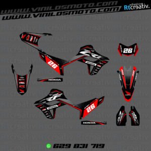 ADHESIVOS Y PEGATINAS DE VINILO HONDA ENDURO Y CROSS Rt010-01