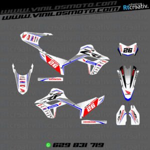 ADHESIVOS Y PEGATINAS DE VINILO HONDA ENDURO Y CROSS Rt010-03