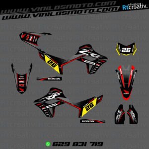 ADHESIVOS Y PEGATINAS DE VINILO HONDA ENDURO Y CROSS Rt010-09