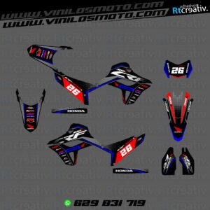 ADHESIVOS Y PEGATINAS DE VINILO HONDA ENDURO Y CROSS Rt010-10