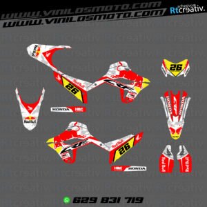 ADHESIVOS Y PEGATINAS DE VINILO HONDA ENDURO Y CROSS Rt011-01