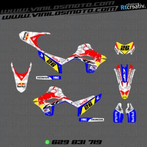 ADHESIVOS Y PEGATINAS DE VINILO HONDA ENDURO Y CROSS Rt011-02