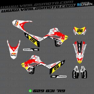 ADHESIVOS Y PEGATINAS DE VINILO HONDA ENDURO Y CROSS Rt011-03