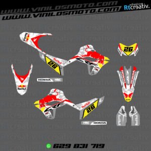 ADHESIVOS Y PEGATINAS DE VINILO HONDA ENDURO Y CROSS Rt011-04