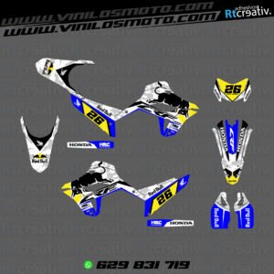 ADHESIVOS Y PEGATINAS DE VINILO HONDA ENDURO Y CROSS Rt011-06
