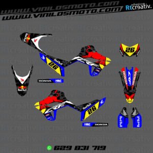 ADHESIVOS Y PEGATINAS DE VINILO HONDA ENDURO Y CROSS Rt011-07