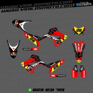 ADHESIVOS Y PEGATINAS DE VINILO HONDA ENDURO Y CROSS Rt011-08