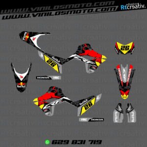 ADHESIVOS Y PEGATINAS DE VINILO HONDA ENDURO Y CROSS Rt011-09