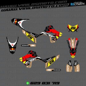 ADHESIVOS Y PEGATINAS DE VINILO HONDA ENDURO Y CROSS Rt011-10