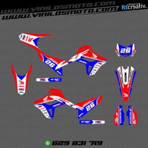 ADHESIVOS Y PEGATINAS DE VINILO HONDA ENDURO Y CROSS Rt012-01