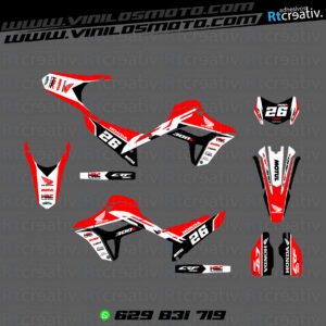 ADHESIVOS Y PEGATINAS DE VINILO HONDA ENDURO Y CROSS Rt012-07