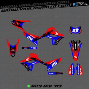 ADHESIVOS Y PEGATINAS DE VINILO HONDA ENDURO Y CROSS Rt012-09