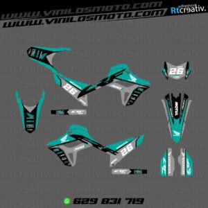 ADHESIVOS Y PEGATINAS DE VINILO HONDA ENDURO Y CROSS Rt012-10