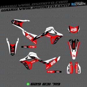 ADHESIVOS Y PEGATINAS DE VINILO HONDA ENDURO Y CROSS Rt012-12