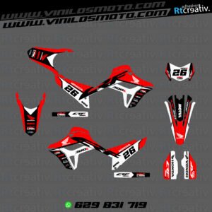 ADHESIVOS Y PEGATINAS DE VINILO HONDA ENDURO Y CROSS Rt012-15