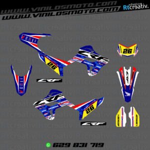 ADHESIVOS Y PEGATINAS DE VINILO HONDA ENDURO Y CROSS Rt013-01