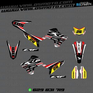 ADHESIVOS Y PEGATINAS DE VINILO HONDA ENDURO Y CROSS Rt013-06