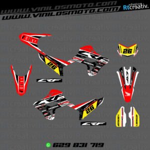 ADHESIVOS Y PEGATINAS DE VINILO HONDA ENDURO Y CROSS Rt013-07