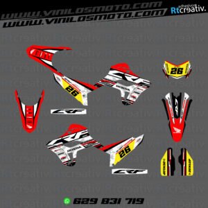 ADHESIVOS Y PEGATINAS DE VINILO HONDA ENDURO Y CROSS Rt013-12
