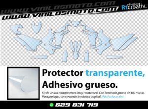 KIT DE VINILO PROTECTOR TRANSPARENTE PARA KOVE 450 RALLY