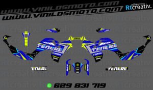175€ - Yamaha Tenere | Diseño Rt003 2 ADHESIVOS Y PEGATINAS DE VINILO YAMAHA TENERE Rt003-01