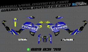 175€ - Yamaha Tenere | Diseño Rt003 6 ADHESIVOS Y PEGATINAS DE VINILO YAMAHA TENERE Rt003-03