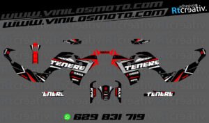 175€ - Yamaha Tenere | Diseño Rt003 16 ADHESIVOS Y PEGATINAS DE VINILO YAMAHA TENERE Rt003-08