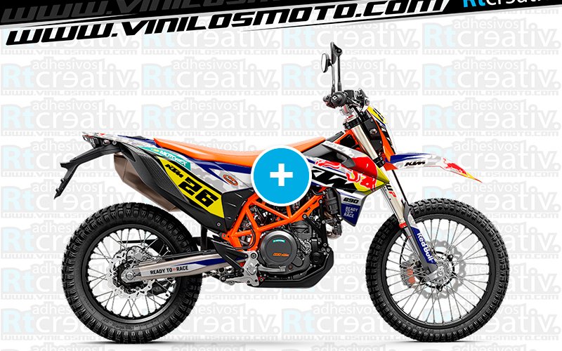 ADHESIVOS Y PEGATINAS DE VINILO KTM ENDURO Y CROSS Rt020