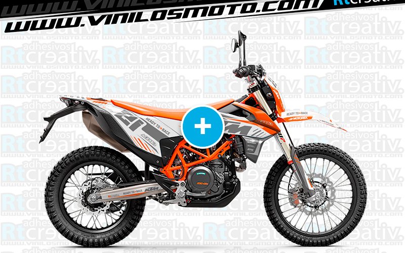 ADHESIVOS Y PEGATINAS DE VINILO KTM ENDURO Y CROSS Rt022
