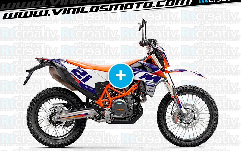 ADHESIVOS Y PEGATINAS DE VINILO KTM ENDURO Y CROSS Rt024