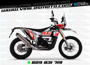 175€ - Kove 450 Rally | Diseño Rt001 9 ADHESIVOS Y PEGATINAS DE VINILO KOVE 450 RALLY Rt001-05