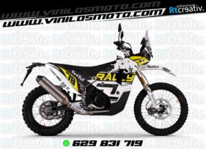 175€ - Kove 450 Rally | Diseño Rt001 21 ADHESIVOS Y PEGATINAS DE VINILO KOVE 450 RALLY Rt001-11