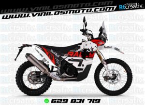 175€ - Kove 450 Rally | Diseño Rt001 23 ADHESIVOS Y PEGATINAS DE VINILO KOVE 450 RALLY Rt001-12