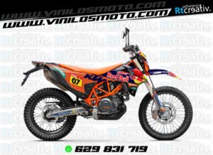 ADHESIVOS Y PEGATINAS DE VINILO KTM ENDURO Y CROSS Rt019-01