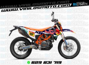 ADHESIVOS Y PEGATINAS DE VINILO KTM ENDURO Y CROSS Rt019-02