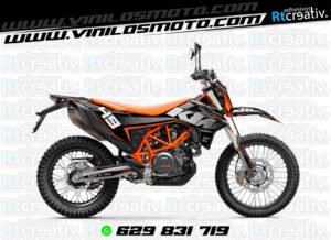 ADHESIVOS Y PEGATINAS DE VINILO KTM ENDURO Y CROSS Rt021-01