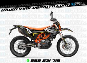 ADHESIVOS Y PEGATINAS DE VINILO KTM ENDURO Y CROSS Rt021-02