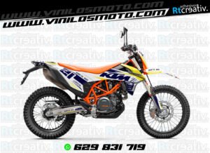 ADHESIVOS Y PEGATINAS DE VINILO KTM ENDURO Y CROSS Rt022-04