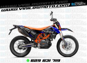 ADHESIVOS Y PEGATINAS DE VINILO KTM ENDURO Y CROSS Rt022-08