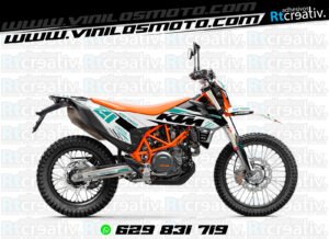 ADHESIVOS Y PEGATINAS DE VINILO KTM ENDURO Y CROSS Rt022-15