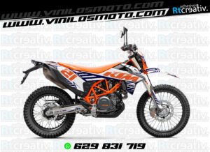 ADHESIVOS Y PEGATINAS DE VINILO KTM ENDURO Y CROSS Rt023-04