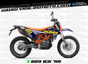 ADHESIVOS Y PEGATINAS DE VINILO KTM ENDURO Y CROSS Rt023-13