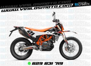 ADHESIVOS Y PEGATINAS DE VINILO KTM ENDURO Y CROSS Rt024-02
