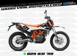 ADHESIVOS Y PEGATINAS DE VINILO KTM ENDURO Y CROSS Rt024-04