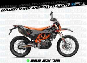 ADHESIVOS Y PEGATINAS DE VINILO KTM ENDURO Y CROSS Rt024-06
