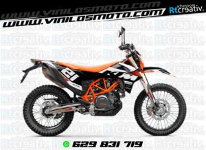 ADHESIVOS Y PEGATINAS DE VINILO KTM ENDURO Y CROSS Rt024-08